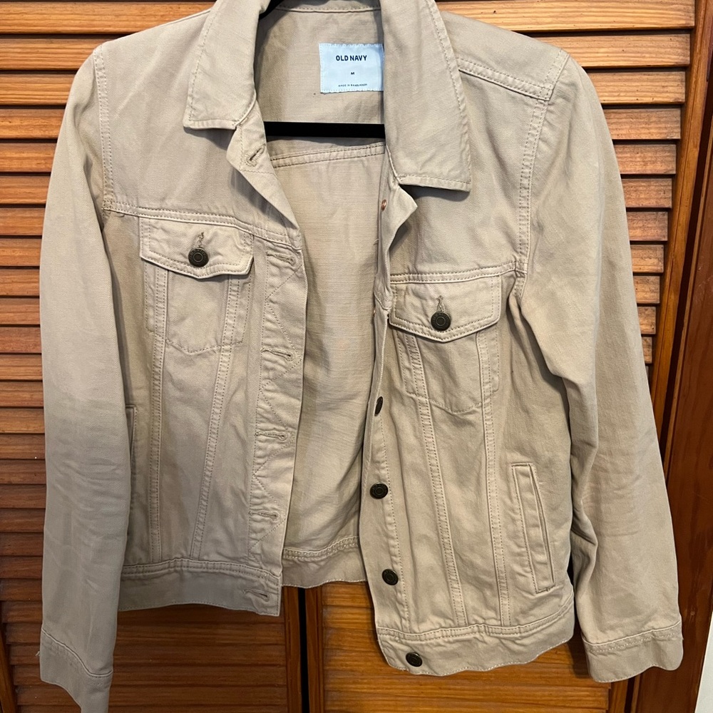 Old Navy tan denim jacket